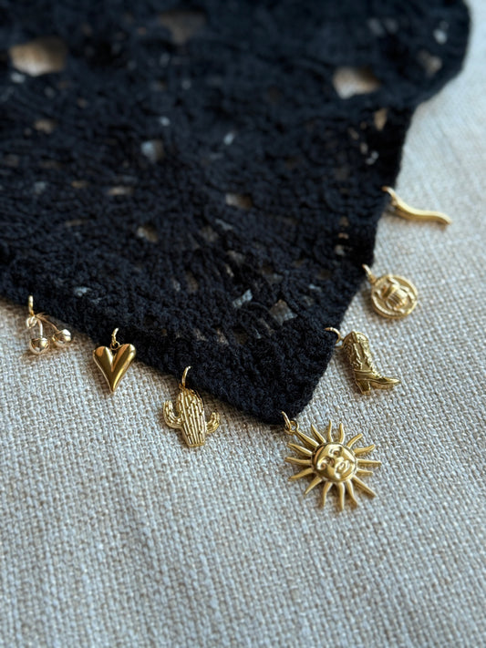 Bandana en Crochet Personnalisable Doré