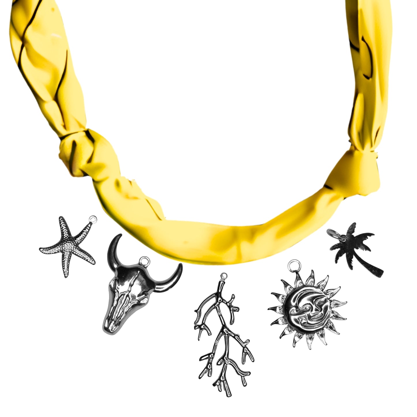 Collier Bandana Personnalisable Argenté