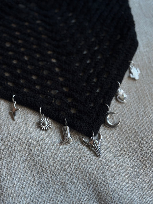 Bandana en Crochet Personnalisable Argenté