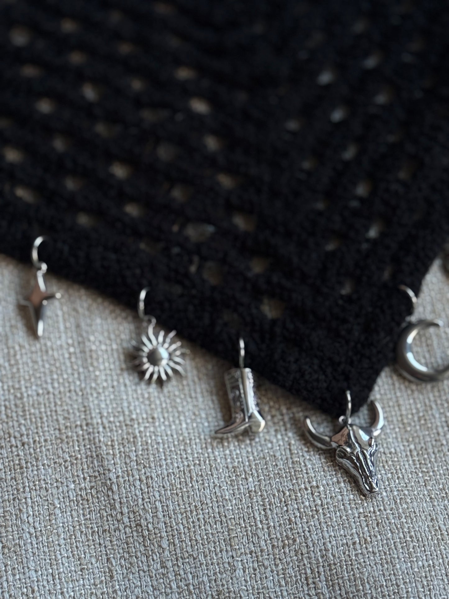 Bandana en Crochet Personnalisable Argenté