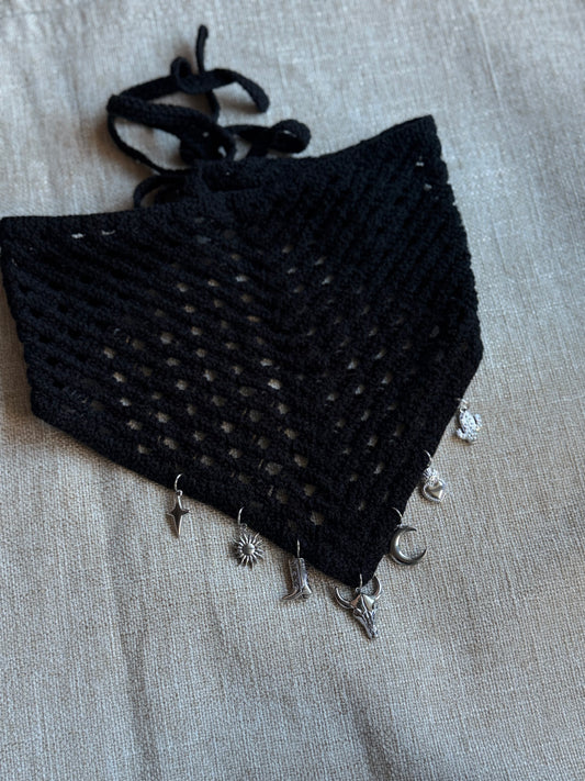 Bandana en Crochet Personnalisable Argenté