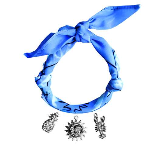 Bracelet Bandana Personnalisable Argent