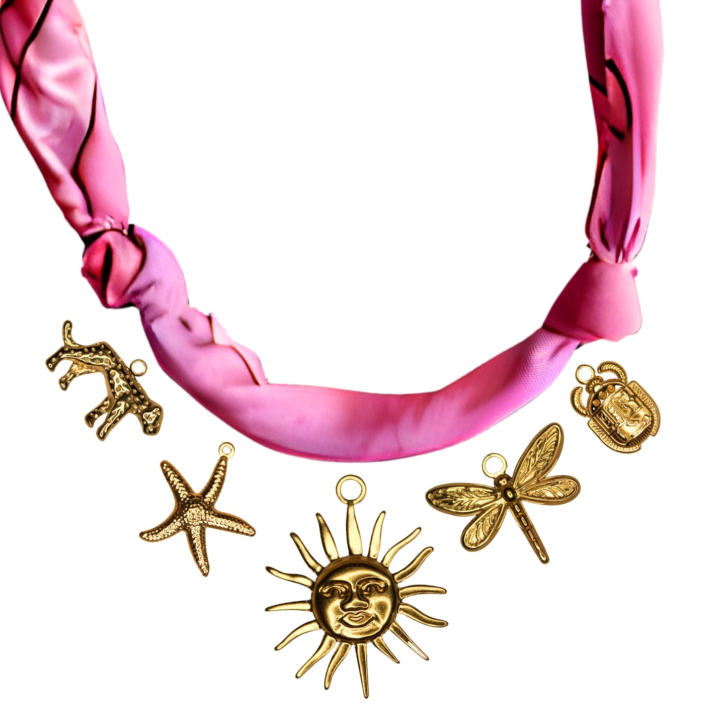 Collier Bandana Personnalisable Doré