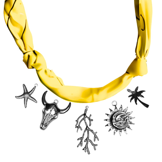 Collier Bandana Personnalisable Argenté