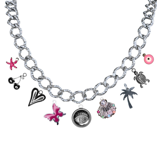 Collier Chaîne Argent 3 à 9 Charms