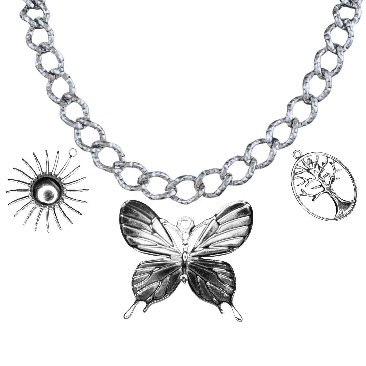 Collier Chaîne Argent 3 à 9 Charms