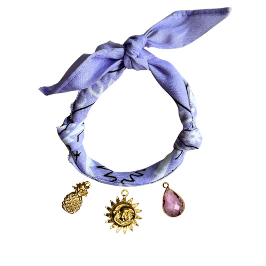 Bracelet Bandana Personnalisable Doré