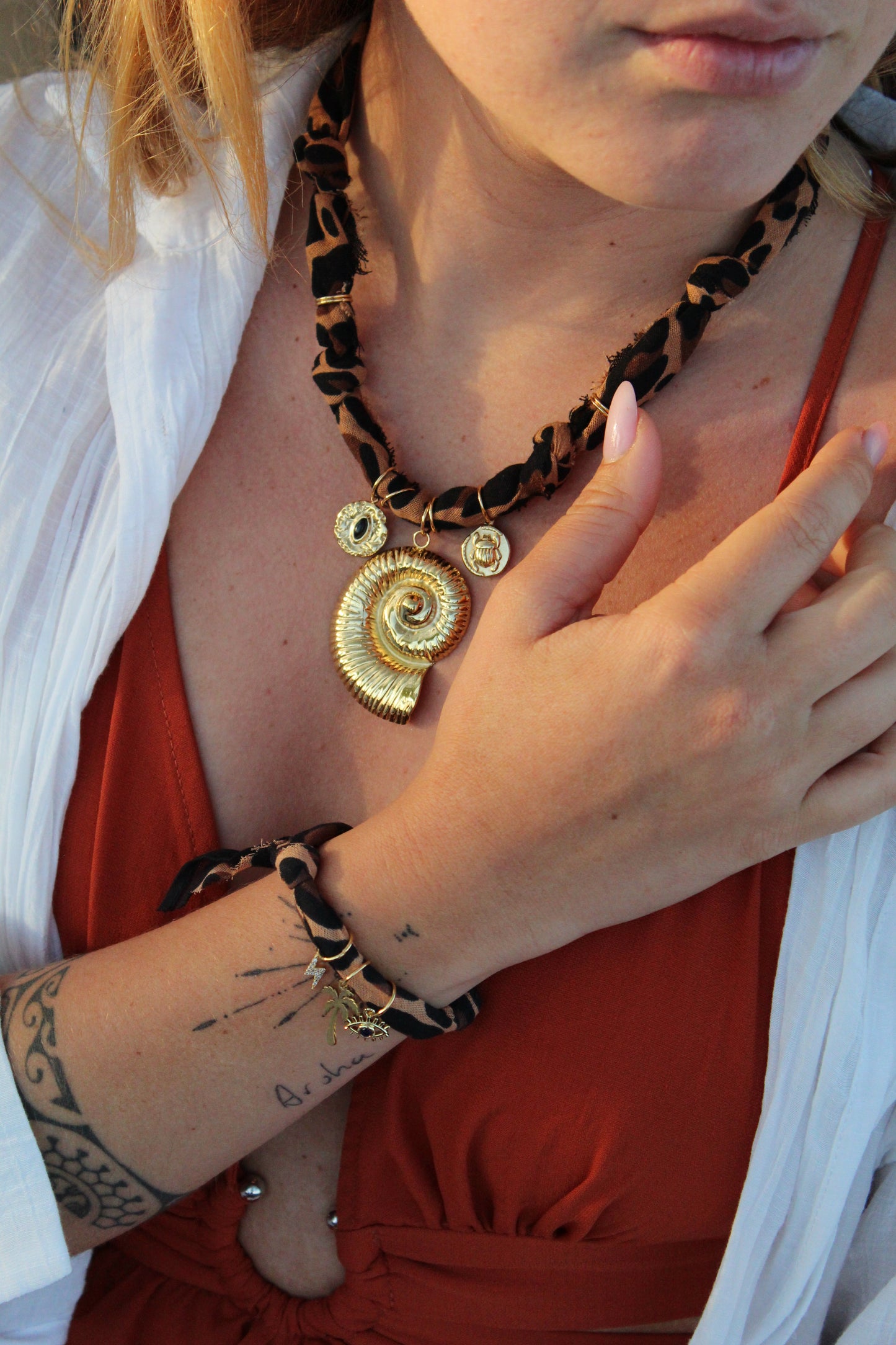Collier Bandana Personnalisable Argenté