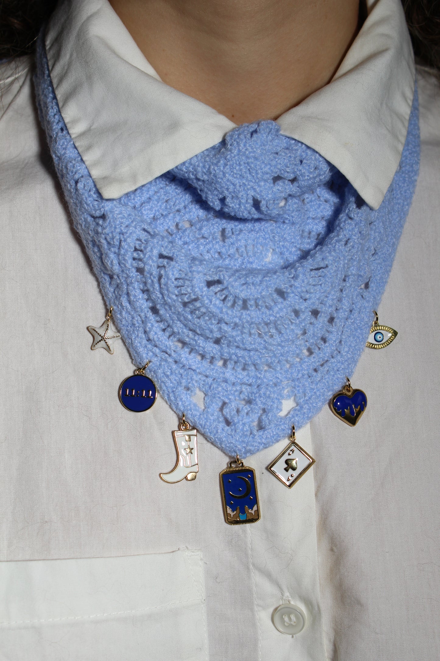 Bandana en Crochet Personnalisable Doré