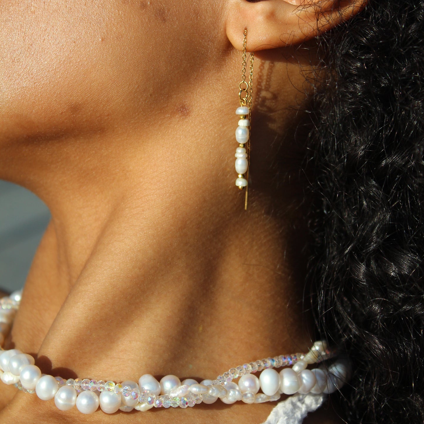 Huahine Gold Single Hoop